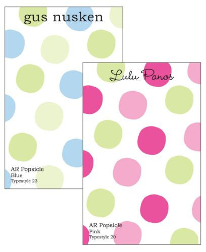Personalized Popsicle Notepad Collection