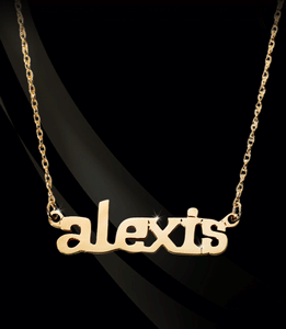Print Nameplate Necklace