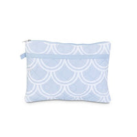 Personalized Harbor Bae Baby Blue Quilted Zipper Bag