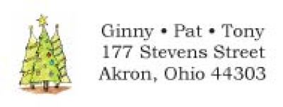 Happy Holidays Address Labels