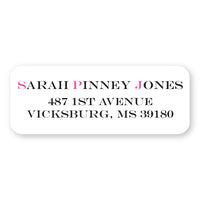 Sarah Pinney Jones Address Label
