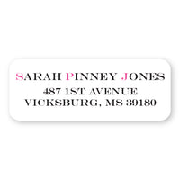 Sarah Pinney Jones Address Label