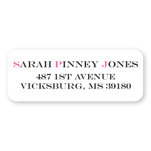 Sarah Pinney Jones Address Label