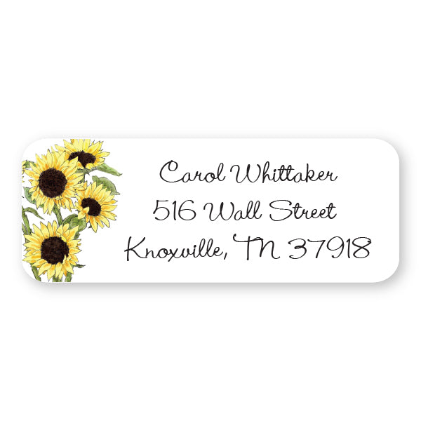 Sunflowers Address Label