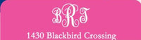 Shocking Pink Address Label
