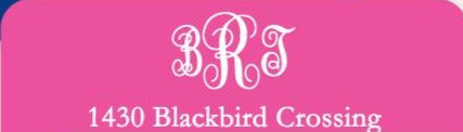 Shocking Pink Address Label