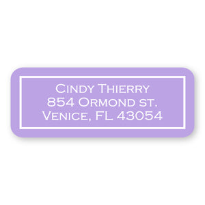 Lavender Address Label