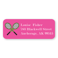 Tennis Icon Address Label

