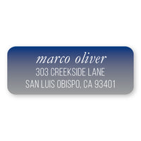 Navy/Gray Address Label

