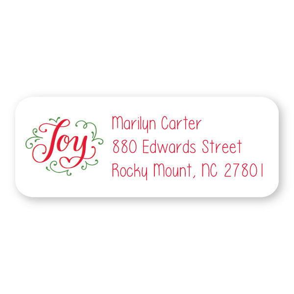 Joy Address Label