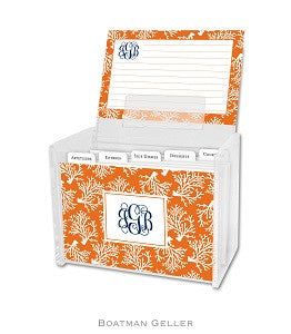 Coral Repeat Recipe Box