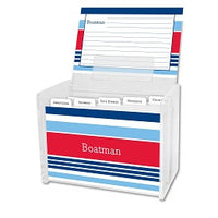 Espadrille Nautical Recipe Box