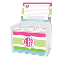 Espadrille Preppy Recipe Box