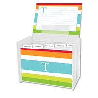 Espadrille Bright Recipe Box