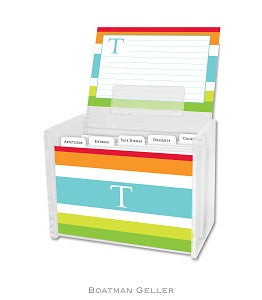 Espadrille Bright Recipe Box