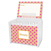 Kate Tangerine & Raspberry Recipe Box