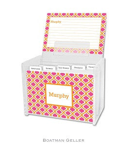 Kate Tangerine & Raspberry Recipe Box