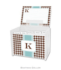 Alex Houndstooth Chocolate Recipe Box