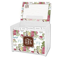 Chinoiserie Autumn Recipe Box