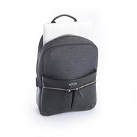 Royce Powered Up Power Bank Charging Leather Laptop Backpack