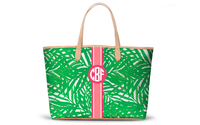 Monogrammed St Anne Diaper Bag - Palm Leaf
