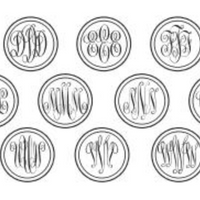 Monogram Party Coasters
