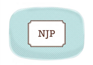 Basketweave Melamine Platter