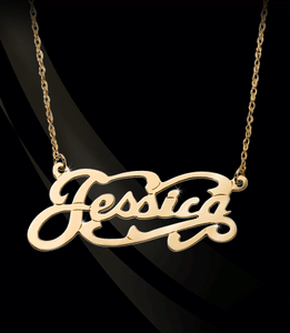 Jessica 2025 nameplate necklace
