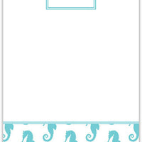 Seahorse Repeat Flat Notecard