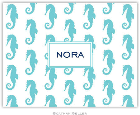 Seahorse Repeat Foldover Note