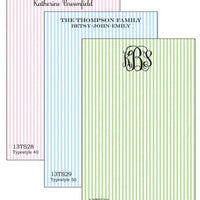 Personalized Seersucker Notepad Collection