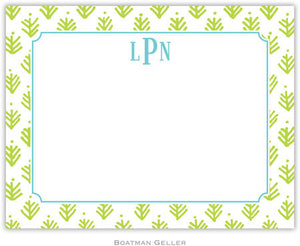 Sprig Lime Flat Notecard