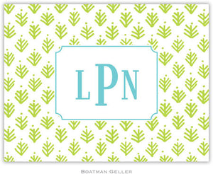 Sprig Lime Foldover Note