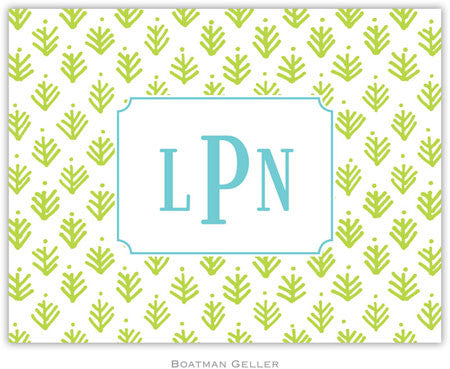 Sprig Lime Foldover Note