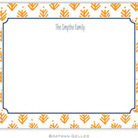 Sprig Orange Flat Notecard