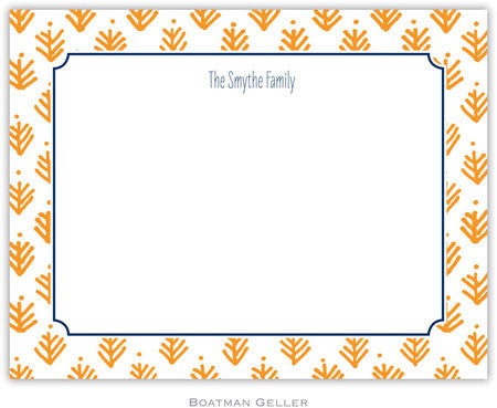 Sprig Orange Flat Notecard