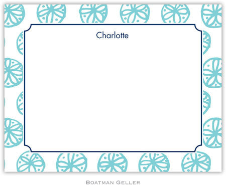 Summer Teal Flat Notecard