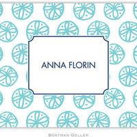 Summer Teal Foldover Note