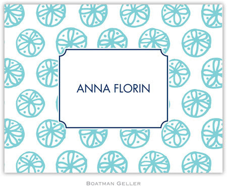 Summer Teal Foldover Note