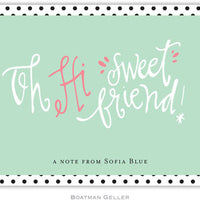 Sweet Friend Foldover Note