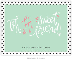 Sweet Friend Foldover Note