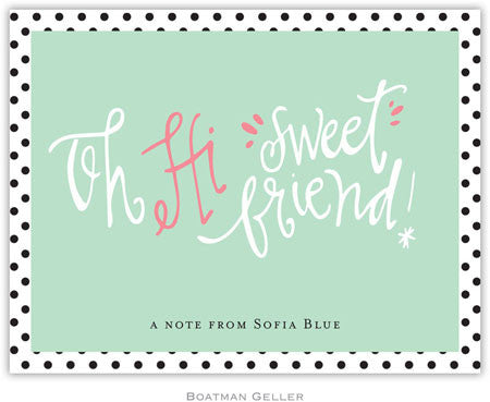 Sweet Friend Foldover Note