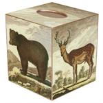 Brown Bear & Deer Tissue Box Cover