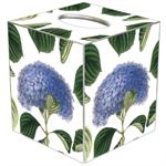 Blue Hydrangea with Leaves Tissue Box Covers