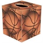 Antique Basketball Tissue Box Cover
