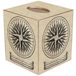 Mariner's Compass Tissue Box Cover