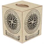 Mariner's Compass Tissue Box Cover