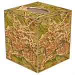 Antique Map of Rome Tissue Box Cover
