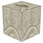 New Orleans Antique Map Tissue Box Cover