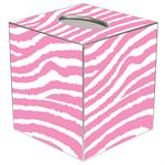 Strawberry & White Zebra Tissue Box Cover